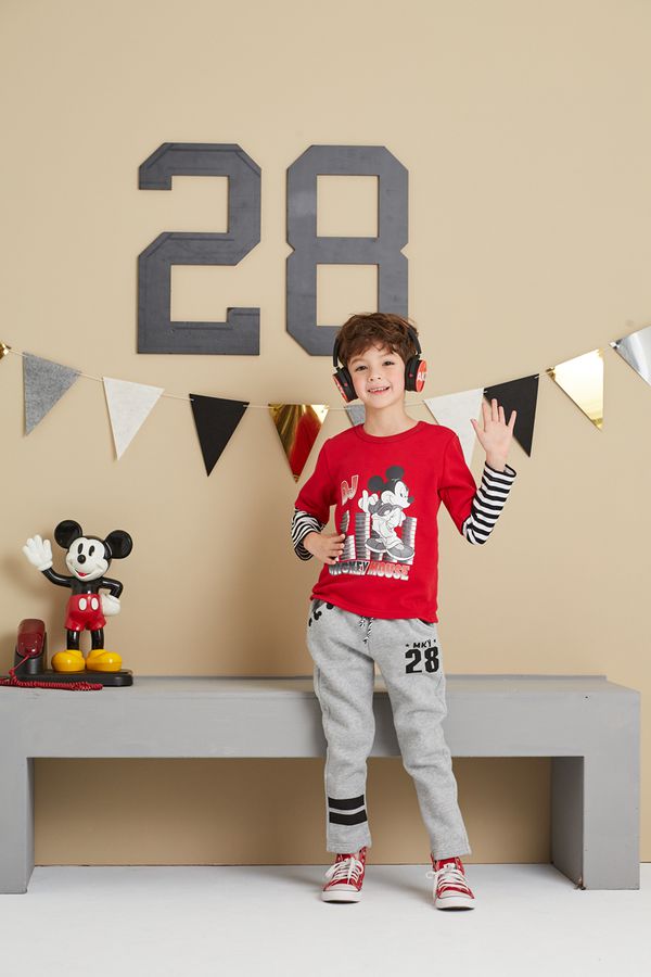 麗嬰房 Disney - 米奇系列米奇DJ假二-紅色