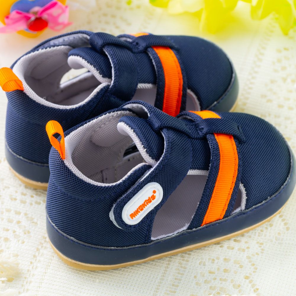 nikokids - 軟Q底學步鞋-深藍色(SG581)