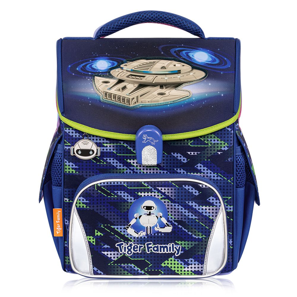 小學者超輕量護脊書包-太空飛碟-(贈品：聯名款文具4件(補習袋+便當袋+鉛筆盒+鉛筆)-外太空+註冊送課程券)-花色送完以其他樣式替代 不另行通知
