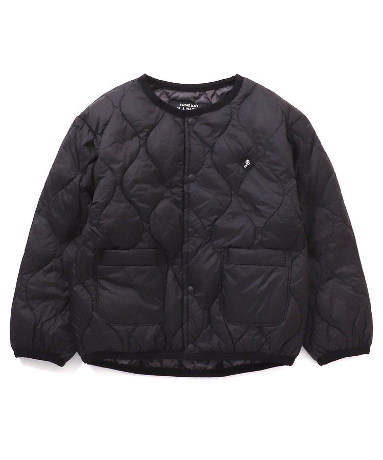 日本 BREEZE - 圓領好搭絎縫鋪棉外套(可機洗)-紅