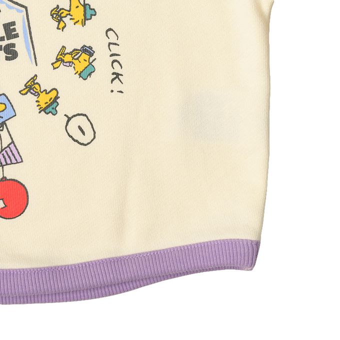 akachan honpo - 連肩袖休閒上衣-史努比-白色