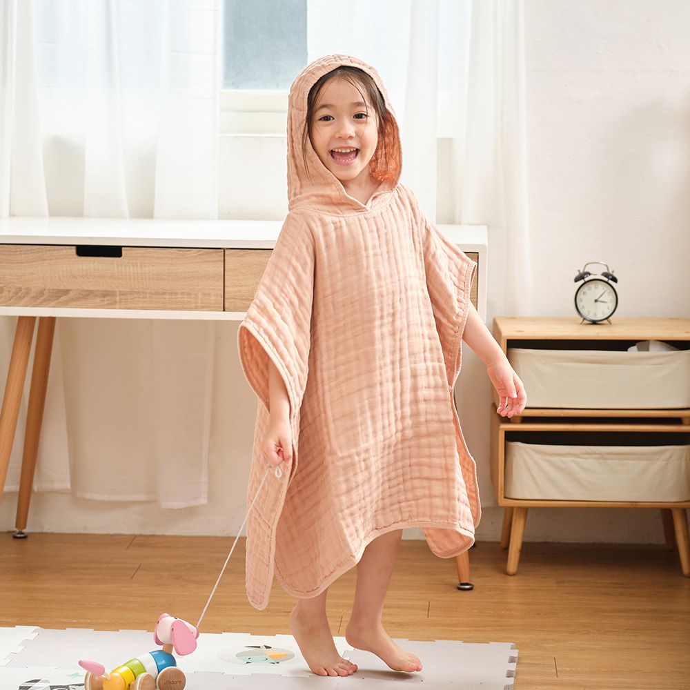 棉之境 6層連帽斗篷-S/M/L/XL-奶茶棕