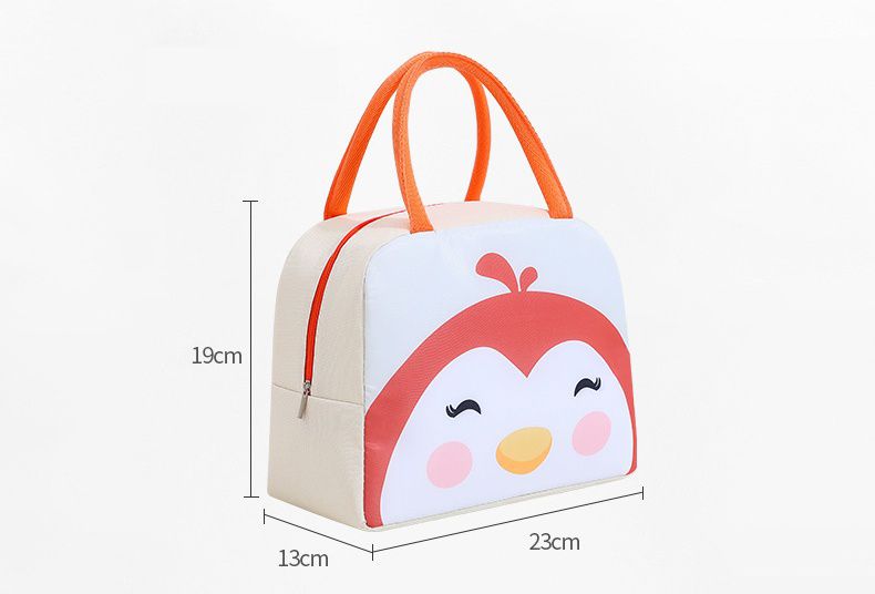 保溫便當袋-米色企鵝