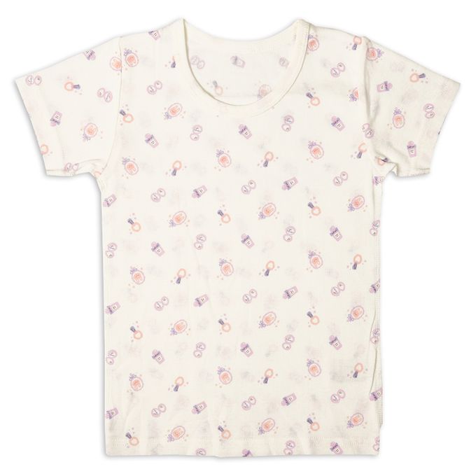 akachan honpo - 短袖圓領速乾上衣-2件組 化妝品-紫色