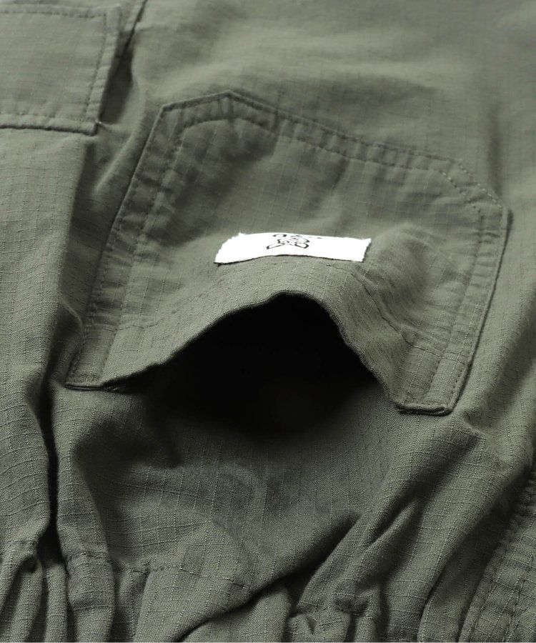 日本 BREEZE - 聯名款 口袋工裝風帥氣4分短褲-撞色-橘藍系