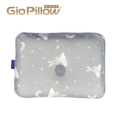 韓國 GIO Pillow - 超透氣護頭型嬰兒枕S/M號-晚安兔兔