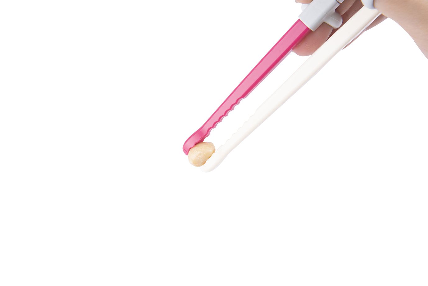 日本 Richell 利其爾 - 兒童學習筷第一階段-適用於2.5歲以上-粉-1組/入