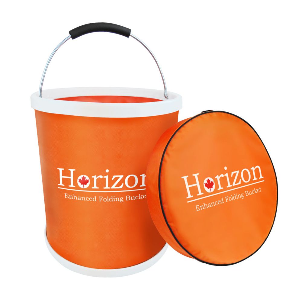 加拿大天際線 Horizon - 強化折疊水桶 ( 13L )-橘