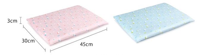 日本 Combi - Airpro水洗空氣-平枕-小山藍 (30x45x3cm)-3個月起