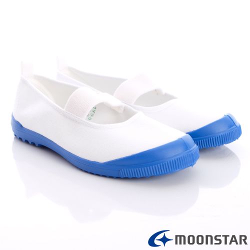 Moonstar日本月星 - 日本月星機能童鞋-2E日本製室內鞋基本款(中小童段)-藍白