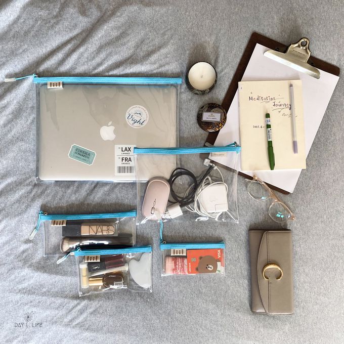 理理 liil - 透透馬卡龍輕便袋_2入組-L+XL-甜心粉