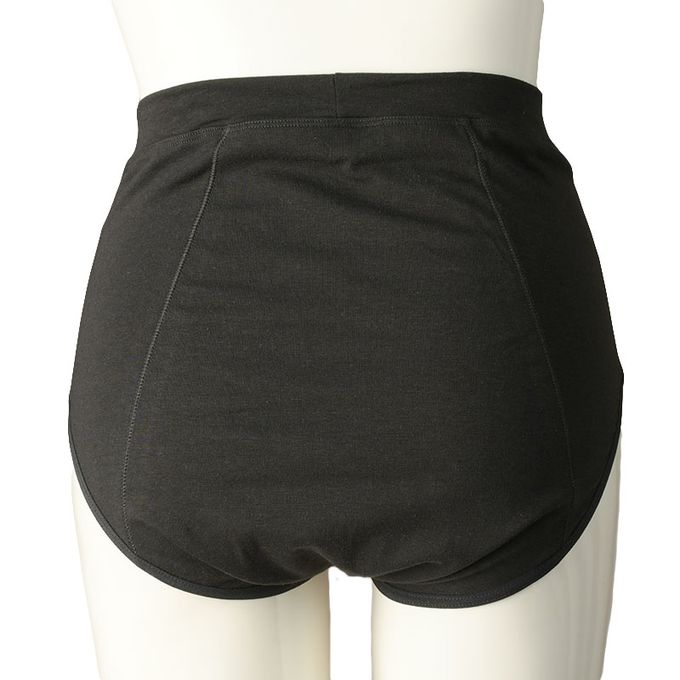 akachan honpo - 產後護理內褲-腹部舒適款 小花-黑色