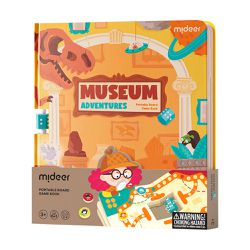 Mideer - 6合1攜帶式桌遊組-博物館冒險