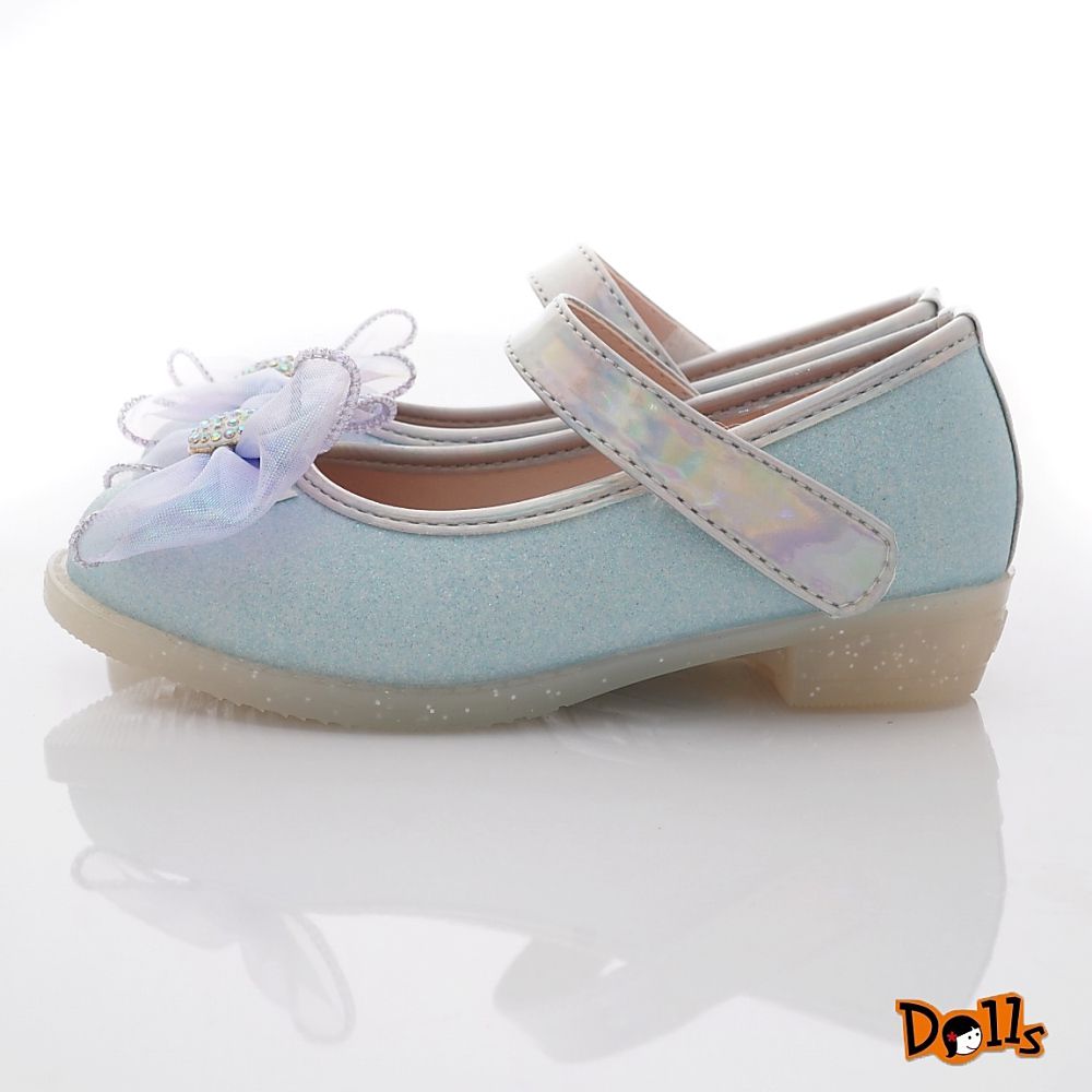 台灣製亮鑽蕾絲公主鞋(中小童段)-公主鞋-藍