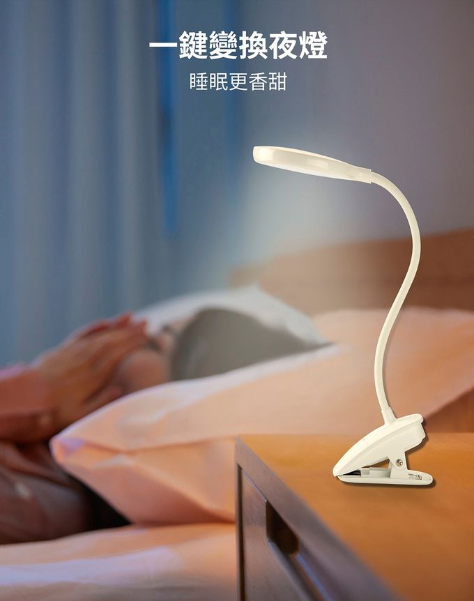 PHILIPS 飛利浦照明 - (PD045)飛利浦 66149 酷炫充電夾燈-白色