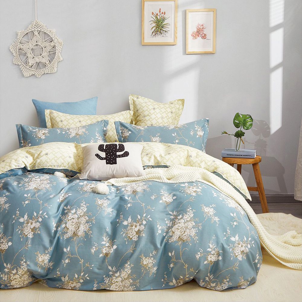 台灣製 極致純棉寢具組-薇雅-單人兩件式床包組