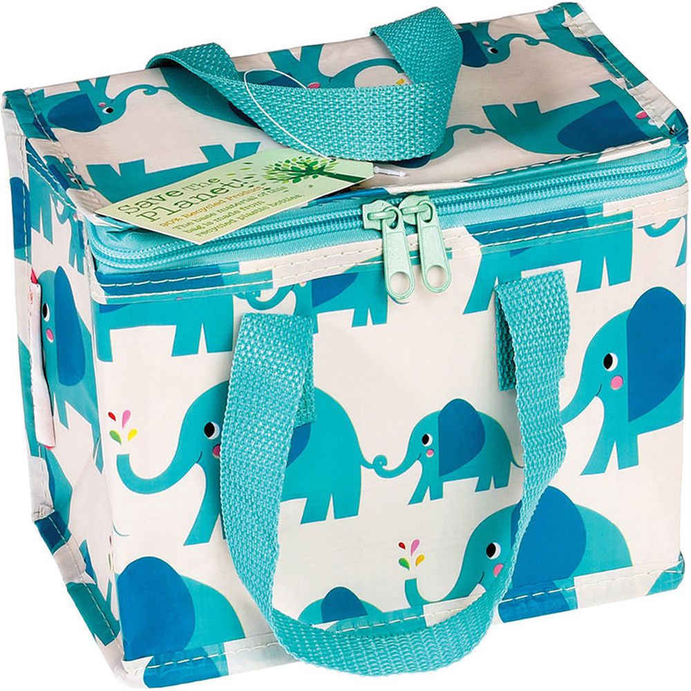 英國 Rex London - 環保保溫袋/保冷袋/便當袋/野餐袋-藍色大象