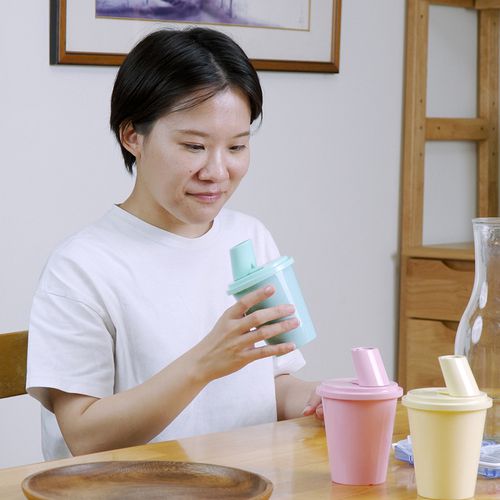 咕溜杯 孩子的第一個吞藥練習杯★贈限量可愛藥盒★ (元氣黃)
