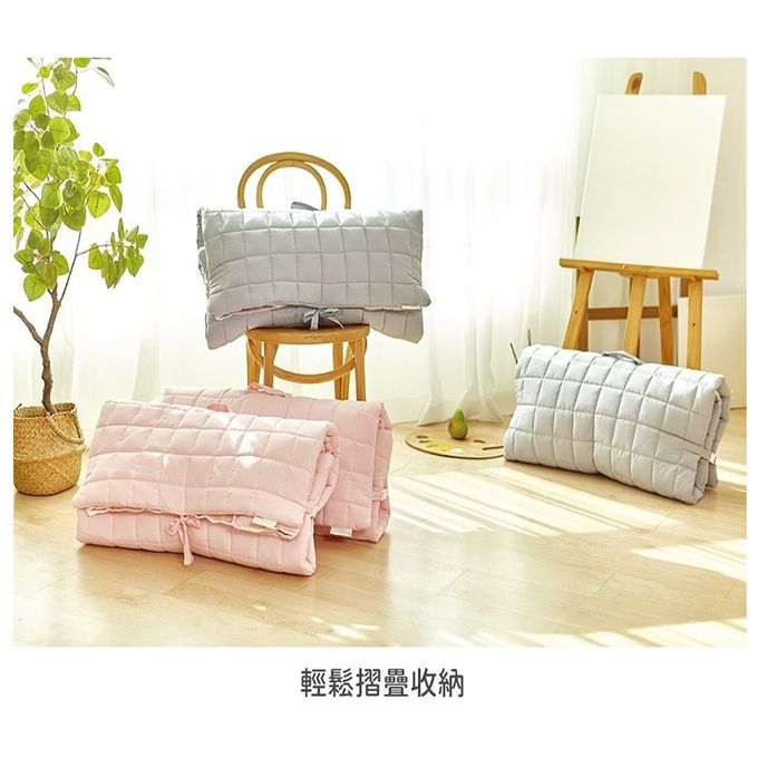 正韓Hello HiZoo - 手工製莫代爾防蟎抗菌便攜式兒童睡袋(枕頭+睡墊+被子)-粉紅兔