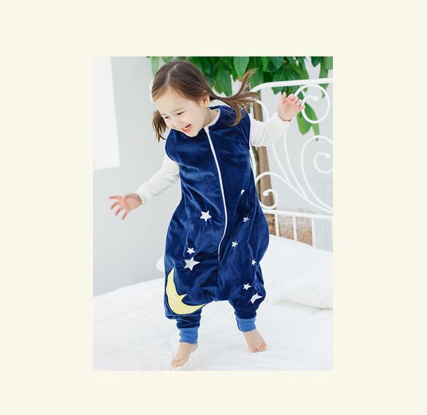 【JoyNa 法蘭絨分腿防踢睡袋】晚上不怕踢被