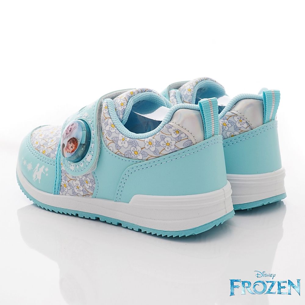 冰雪奇緣 - 卡通電燈款童鞋(中小童段)-運動鞋-湖水藍