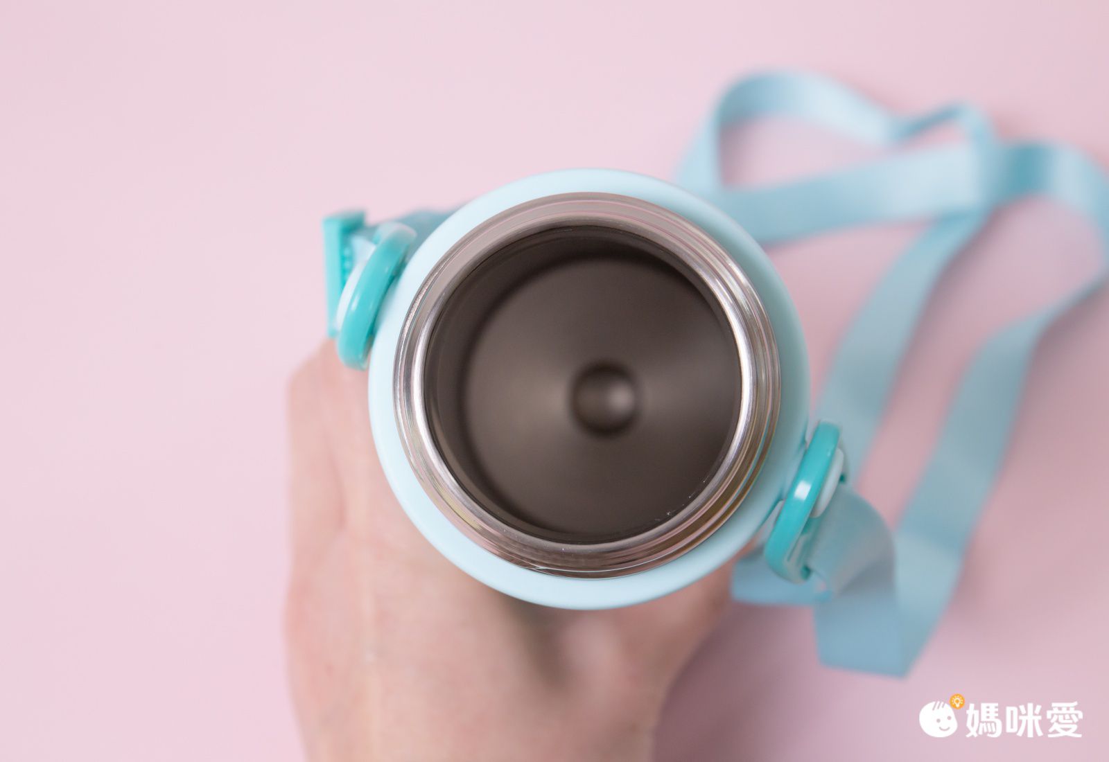 Nuby - NUBY純鈦兒童保溫杯(細吸管/附背帶)_380ml