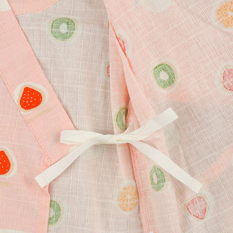 akachan honpo - 兩件式甚平-水果大福-粉紅色