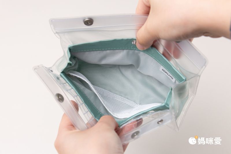 日本文具 KOKUYO - PiiiP小物雜貨透明收納包/筆袋-湖水綠