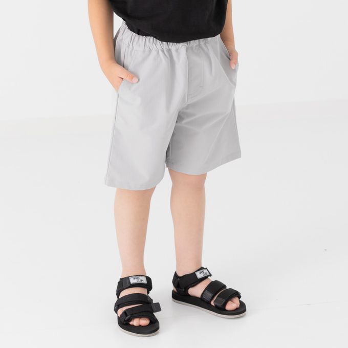 日本 Chil2 - 舒適耐穿簡約風休閒短褲-黑