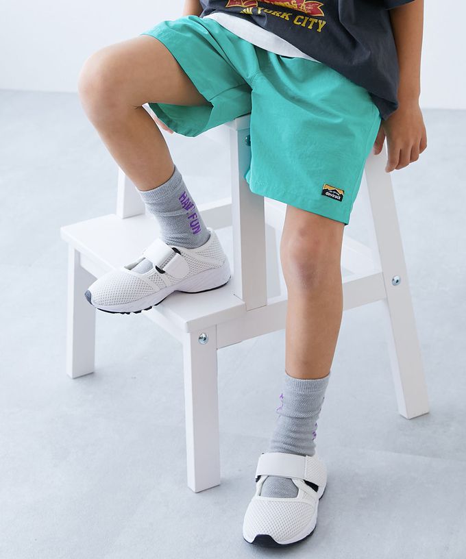 日本 devirock - 防潑水輕便快乾休閒短褲-活力橘