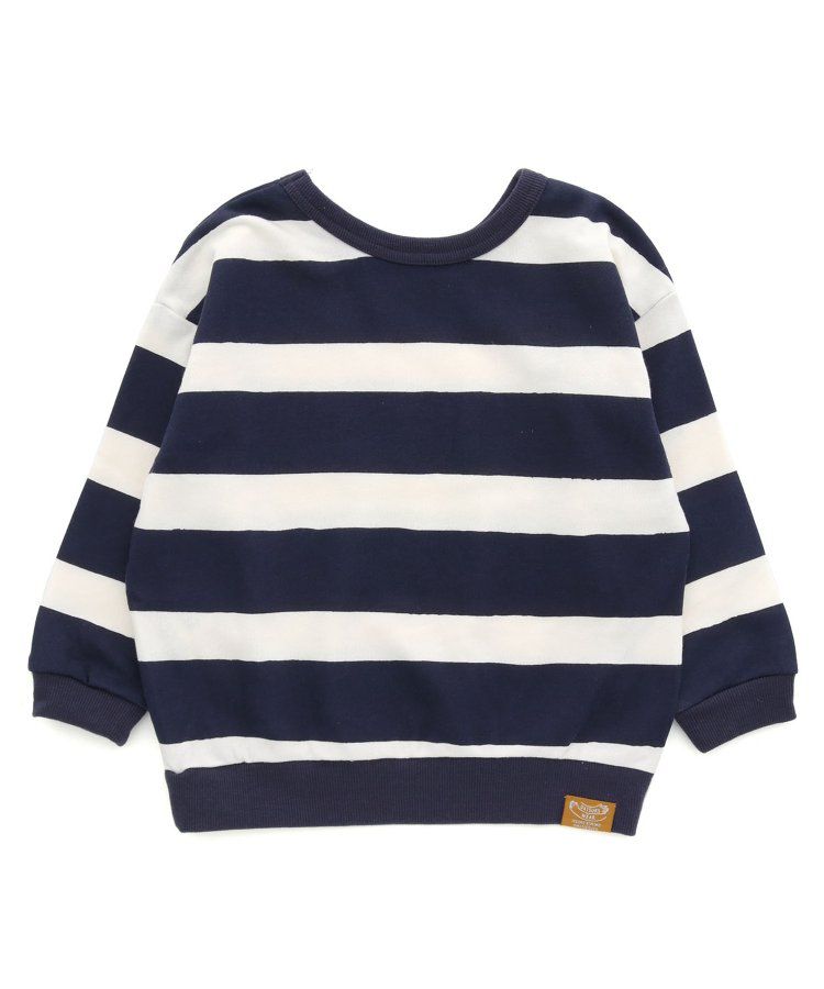 日本 BREEZE - 正反OK！裏毛印花長袖上衣-棋盤格-彩色