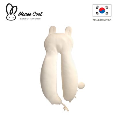 韓國 monee - monee cool 舒眠兔兔安撫枕 / 竹纖維組合-米色 (竹纖維組合)-1.18kg