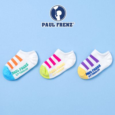 韓國 PAUL FRENZ - (3入組)韓製彈力短筒襪-SIMON