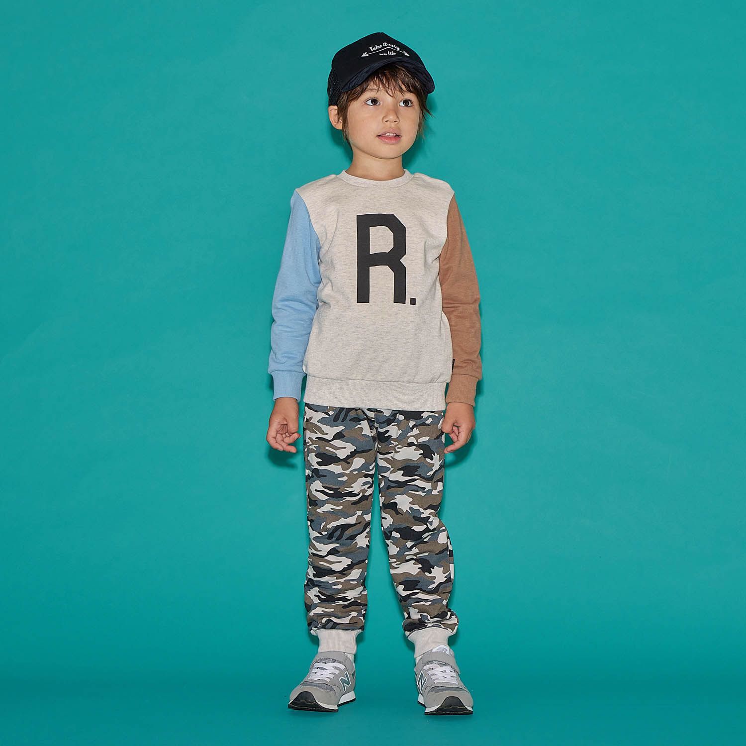 日本千趣會 - GITA 純棉束口休閒長褲-紫格紋