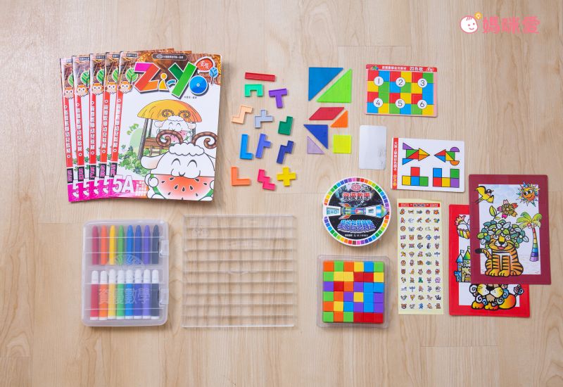 資優數學 - [限量優惠]資優數學-親子金版1-6冊全系列-(紅色百格盤)