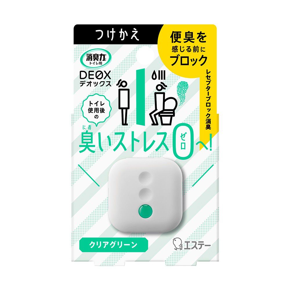 日本 ST 雞仔牌 - DEOX 浴廁淨味消臭力除臭放置型補充包-清透綠香-6ml