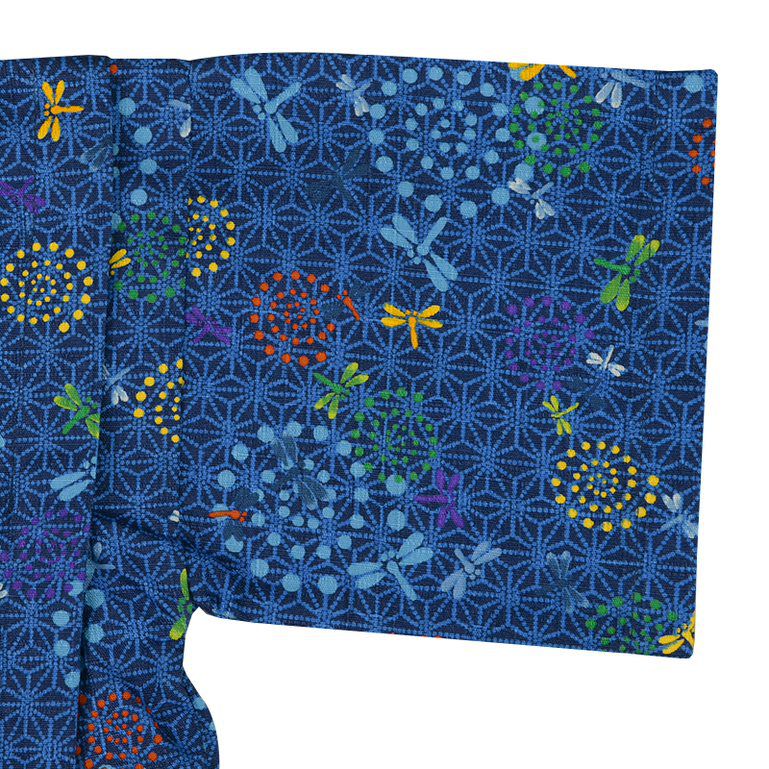 akachan honpo - 兩件式甚平-蜻蜓-深藍色