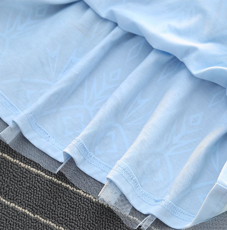 長袖造型公主裙-冰雪藍