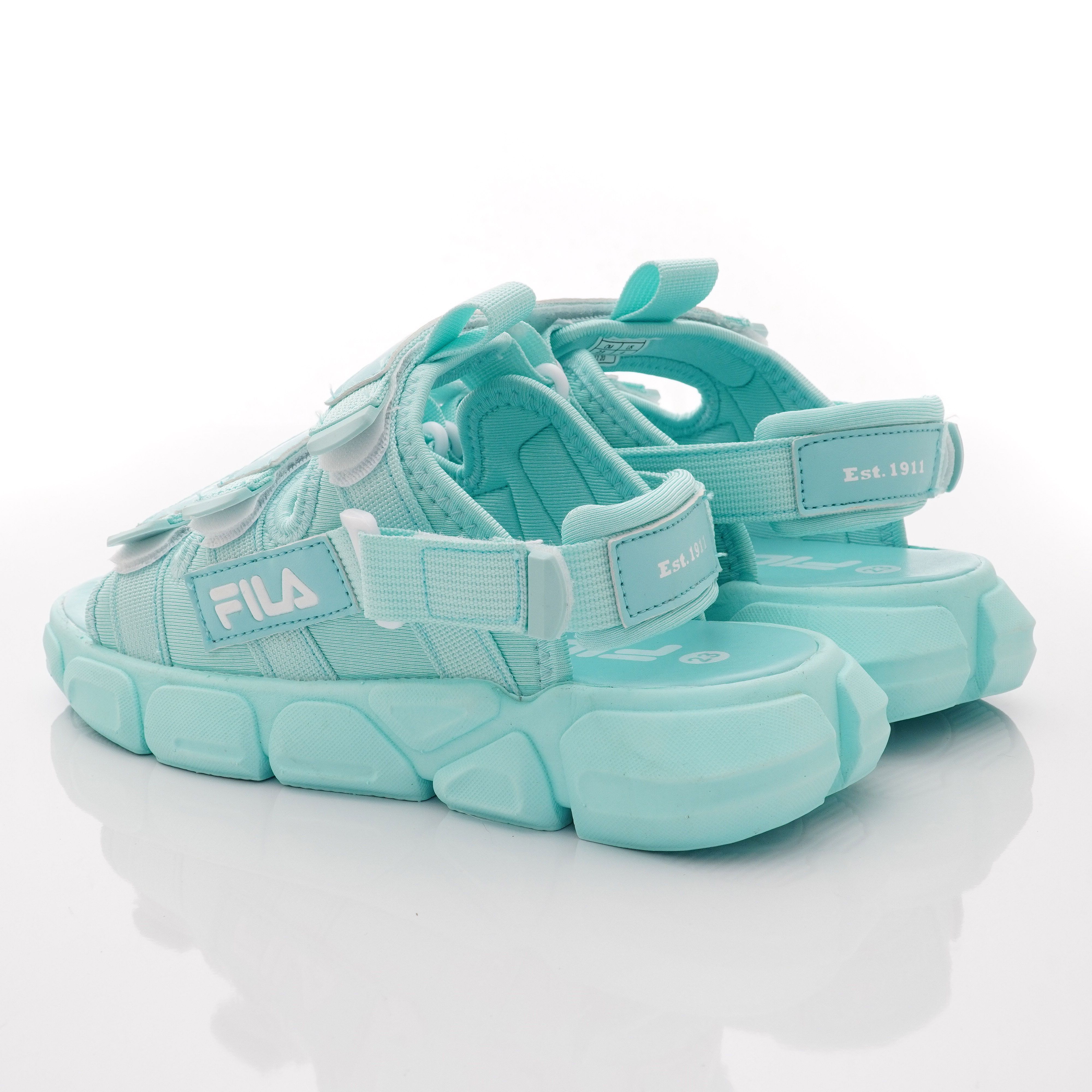 FILA - 輕量韓版運動涼鞋款(中小童段)-水藍