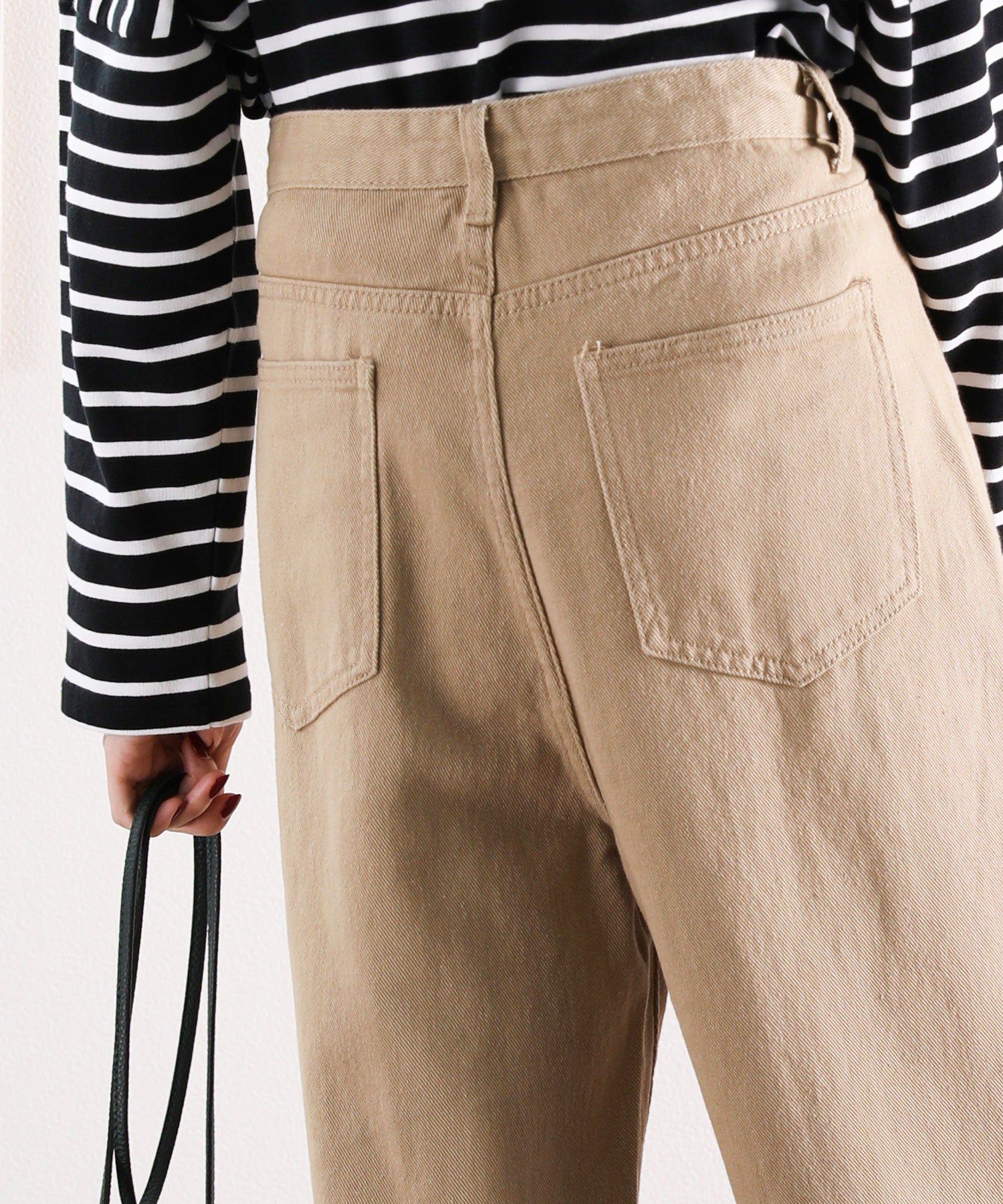 日本 Classical Elf - [熱銷NO.1]  舒適顯瘦打褶長褲-黑