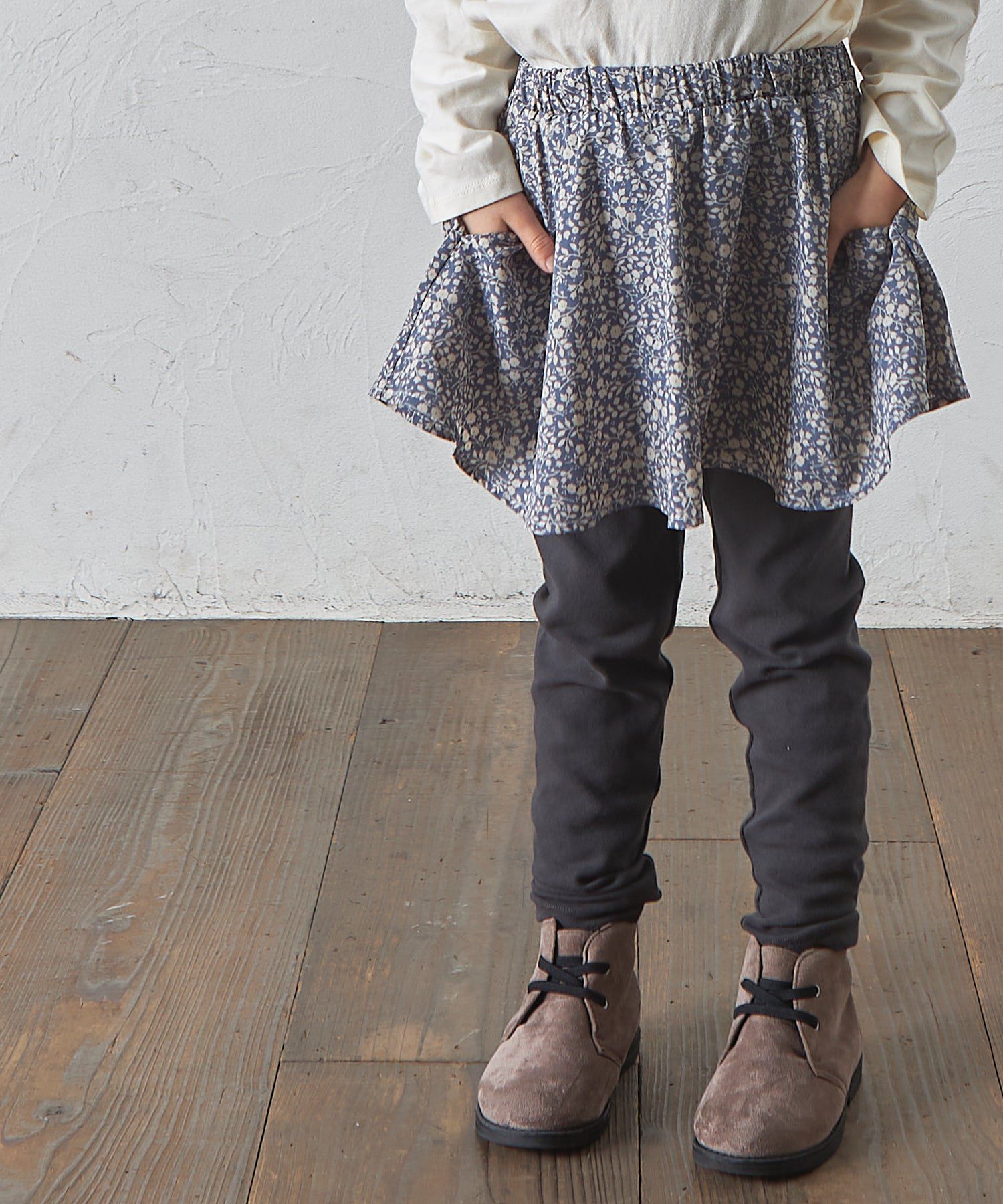 日本 PAIRMANON - 柔軟彈性百搭褲裙-素色-摩卡x灰黑