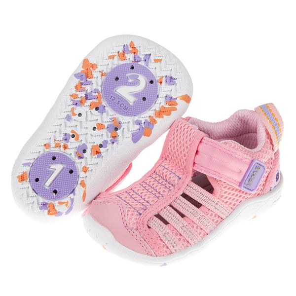 IFME - 新彩粉色寶寶機能水涼鞋