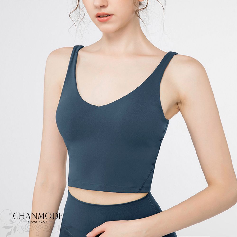 香茉 CHANMODE - 日本反重力高能透氣挺胸設計運動內衣-藏藍