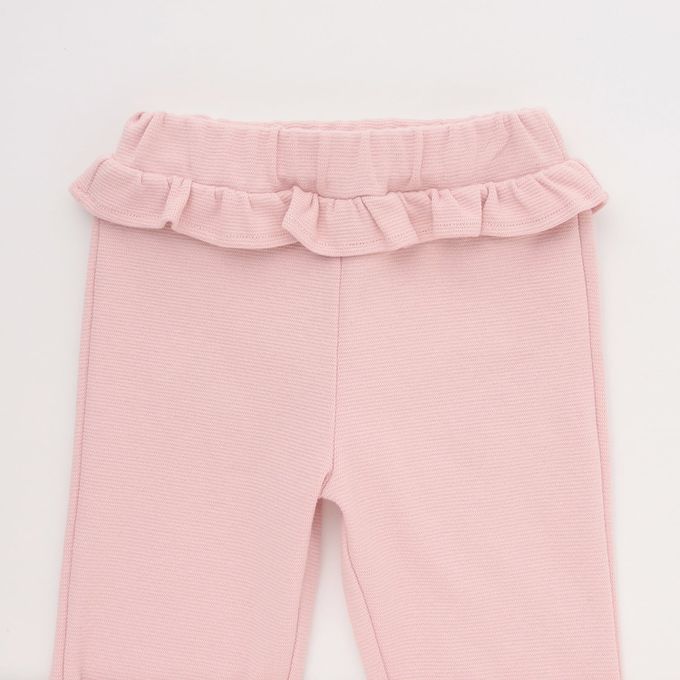 日本 Lycee mine - 腰間QQ荷葉百搭好動七分褲-格子x水藍