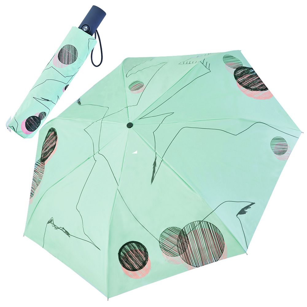 Rainstory - -8°降溫凍齡個人加大自動傘-夢幻線條-自動開收傘