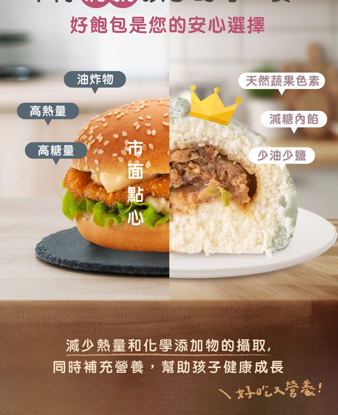 艾酷奇 - 小女孩造型包子 紅豆麻糬包-65gX3入