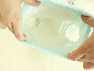 日本 Chuckle Baby - 日本製六層學習褲-天使刺繡-水藍-分離式