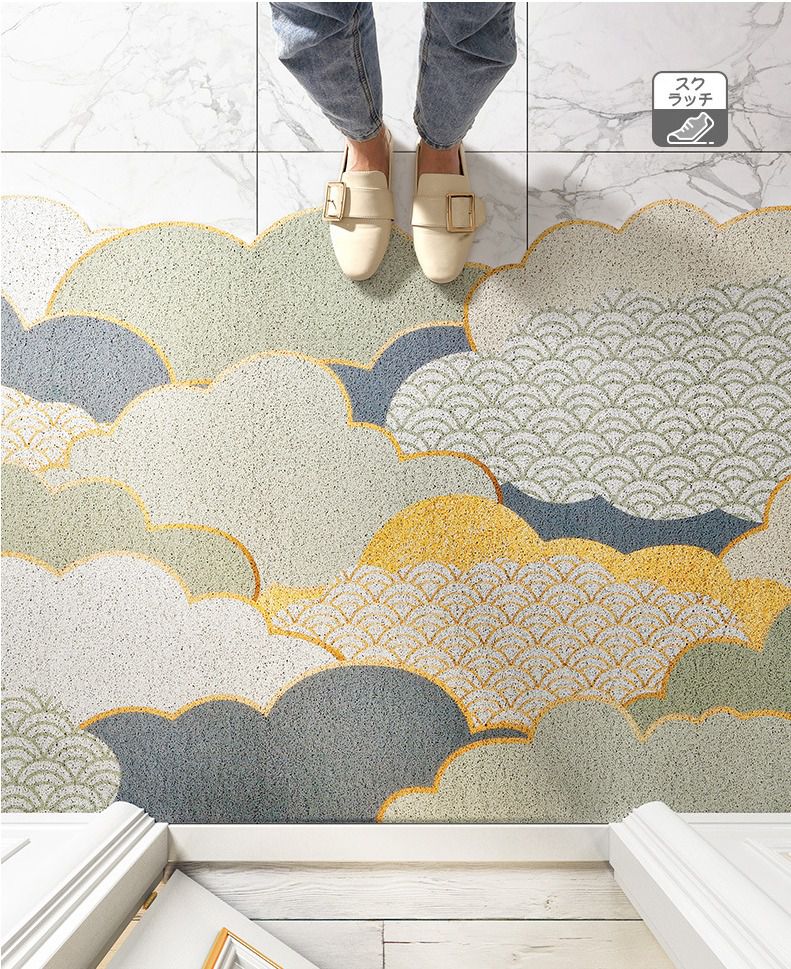 防塵刮沙入門玄關腳踏墊-山外山