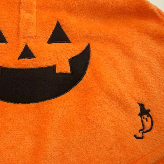 akachan honpo - 南瓜燈籠斗篷-橘色