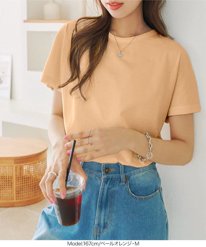 日本 Kobe Lettuce - 經典定番 純棉圓領短袖上衣-果綠